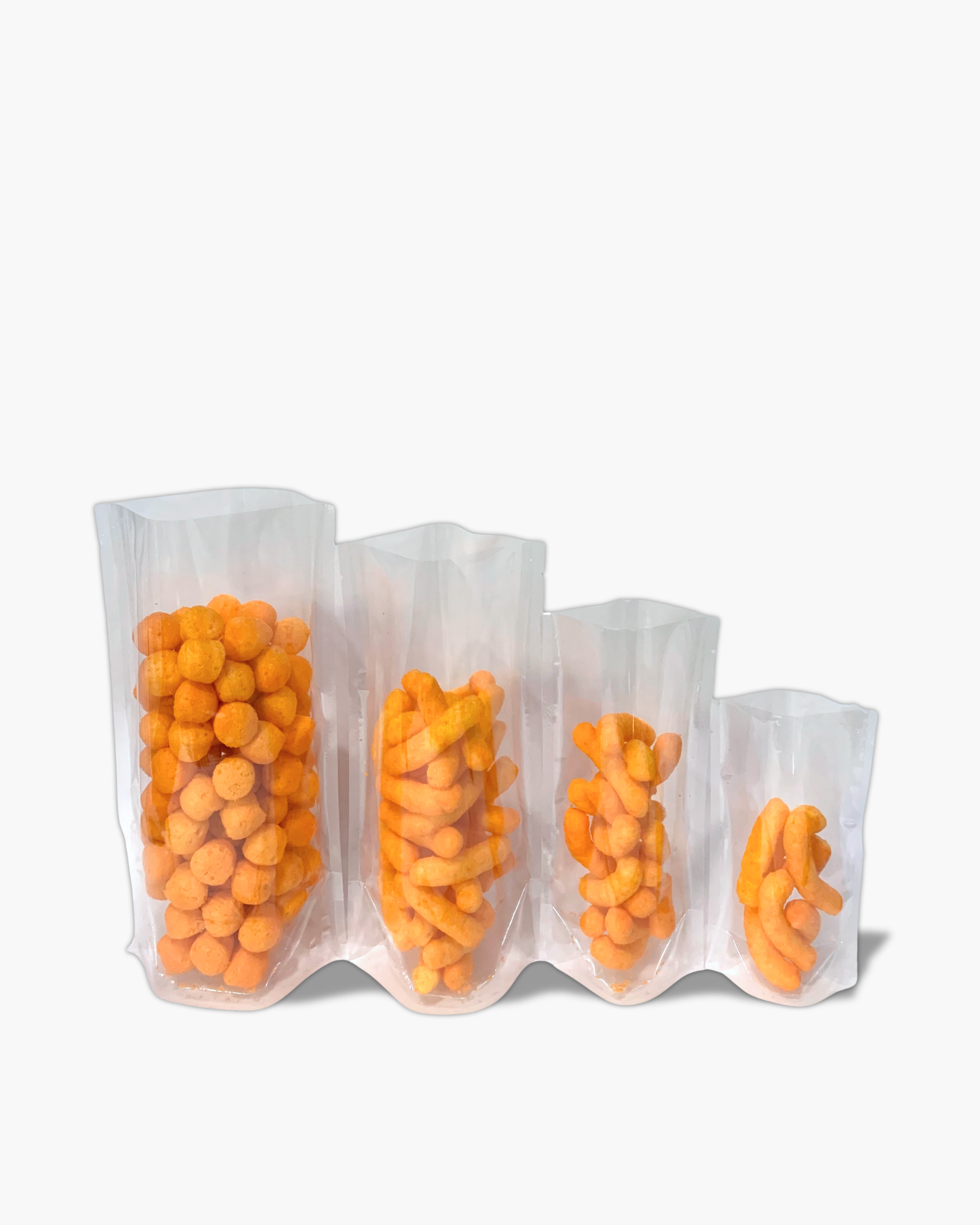 100 pcs All Clear Stand Up Pouch no ziplock