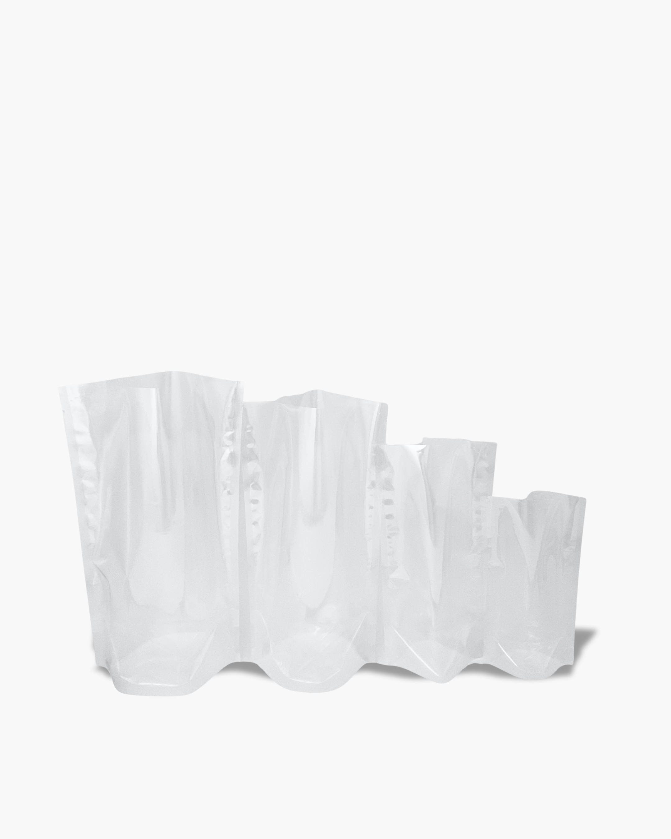 100 pcs All Clear Stand Up Pouch no ziplock