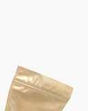 Half Clear Half Brown Stand Up Pouch with Organic Print