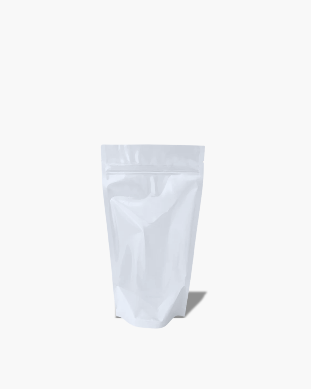 Half Clear Half White Stand Up Pouch with Ziplock